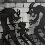 Under the Weight of Two Shadows original painting by Moussa Farhoud